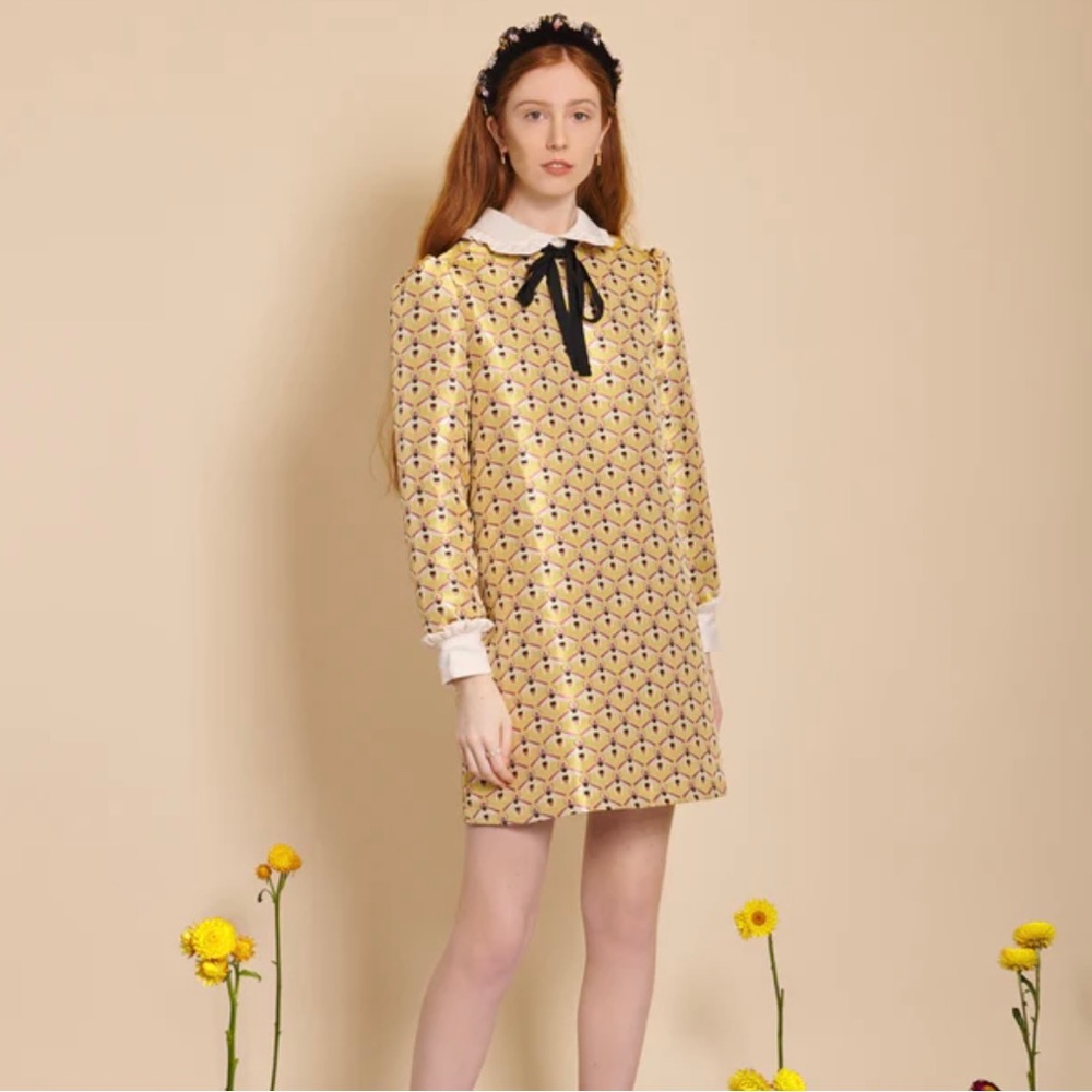 Sister Jane Bumblebee Jacquard Mini Dress Size M NWT